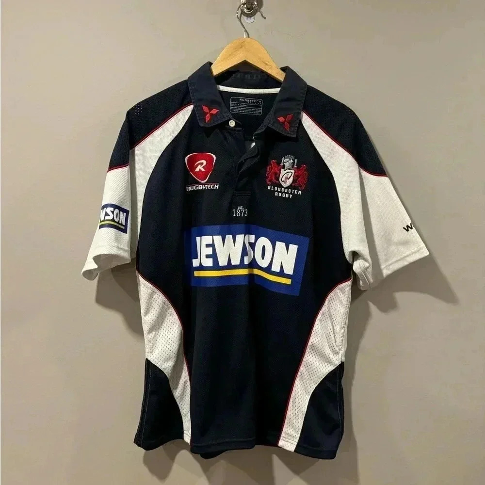 Gloucester Rugby Away Rugbytech  2008-2009 Professional Polo Rugby Jersey